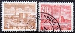 Bb112-3p / Germany - Berlin 1953 Berlin buildings stamp set stamped
