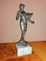 Silver-plated pewter statue