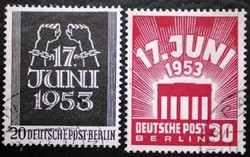 Bb110-1p / Germany - Berlin 1953 popular uprising June 17 series of stamps stamped