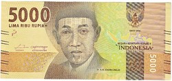 Indonézia 5000 rúpia 2016 UNC