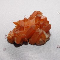 Mandarin quartz (tangerine) colony - 106 g