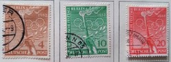 Bb88-90p / Germany - Berlin 1952 Olympic celebrations stamp series sealed