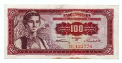 100 Dinars 1955 Yugoslavia