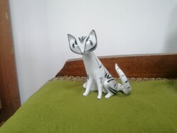 Retro Raven House porcelain cat in art deco style