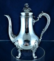Sumptuous, antique silver pourer, Paris, ca. 1880!!!