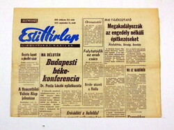 1975 November 22 / evening news / newspaper - Hungarian / daily. No.: 26077