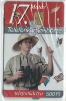 Magyar telefonkártya 0954  2002  17. börze csomagolt        ORGA       5.000   db.
