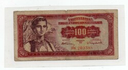 100   Dinár   1955    Jugoszlávia