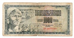 1,000 Dinars 1974 Yugoslavia