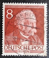 Bb94p / Germany - Berlin 1952 famous Berliners i. Stamp line 8 pf. Its value is sealed