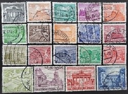 Bb42-60p / Germany - Berlin 1949 Berlin buildings i. Line of stamps sealed
