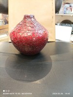 Zsolnay - eosin - gazder antal - vase - shrink glaze - cracked