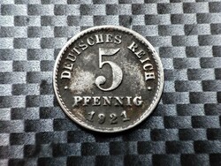 Germany 5 pfennig, 1921