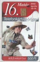 Magyar telefonkártya 0950  2002 16. Börze kártxa         ORGA       10.000    db.
