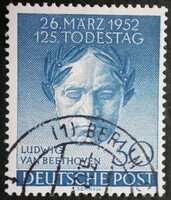 Bb87p / Germany - Berlin 1952 ludwig von beethoven stamp sealed