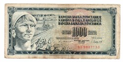 1,000 Dinars 1981 Yugoslavia