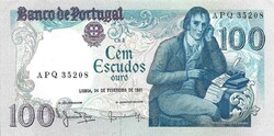 100 escudo escudos 1981 Portugál Portugália aUNC