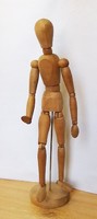 Retro tailor's doll or studio model miniature, all joints can be moved