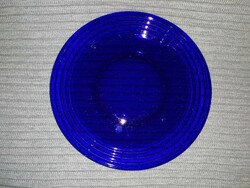 Kék üveg kínáló tál (A14)