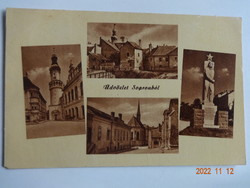 Old, retro postcard: sopron, mosaic (1954)