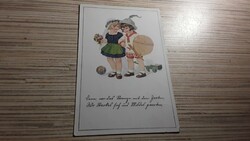 Antique greeting postcard.