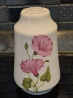 Alföldi porcelain petunia salt shaker with pink floral plug
