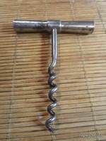 Antique iron solid corkscrew