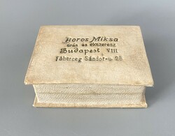 Wine mix watch jeweler's tiny white paper box c1900-10