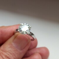 3.52Ct vvs1 h Valodi moissanite diamond 925 sterling silver ring