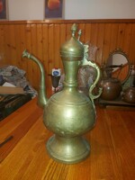 Antique copper teapot, size 40 cm, weight indicated!