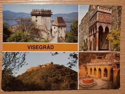 VISEGRÁD retro képeslap - postatiszta