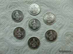 England 7 pieces of silver 1 shilling lot ! Very nice coins !!!