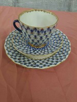Lomonosov porcelain breakfast collection, hand painted cup, flawless, display case condition