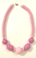 Old pink berry necklace