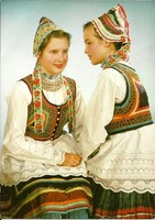 Postcard = Sióagárd folk costume