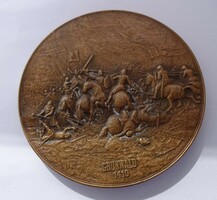 Battle of Grünwald & wladyslaw jagiello bronze plaque