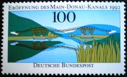 N1630 / Németország 1992 A Fő-Duna-csatorna megnyitása bélyeg postatiszta