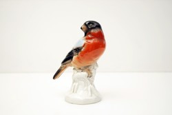 Old German Unterweissbach porcelain bird figurine / retro old Germany