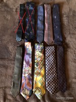 Mixed ties for sale - silk, leather, normal, etc. - price per piece