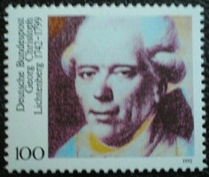 N1616 / Németország 1992 Georg Chr. Lichtenberg bélyeg postatiszta