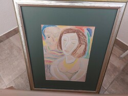(K) picture of Miklós Németh of Csepel with a 70x57 cm frame