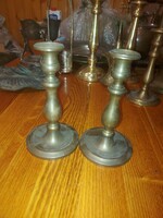 Pair of Bieder copper candle holders, size and weight indicated!