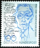 N1629 / Németország 1992 Werner Bergengruer bélyeg postatiszta