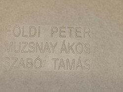 Földi Péter-Muzsnay Ákos-Szabó Tamás munkásságát bemutató mappa +3 db rézkarc
