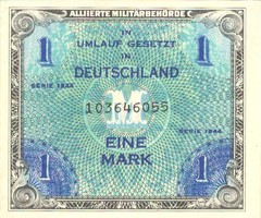 1 Brand 1944 Germany military military 9-digit serial number 4. Unfolded