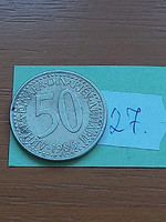 Yugoslavia 50 dinars 1986 copper-zinc-nickel 27