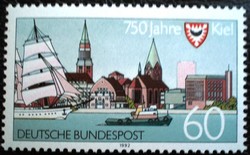 N1598 / Németország 1992 Kiel 750. éves bélyeg postatiszta