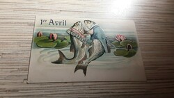 Antique embossed greeting postcard.