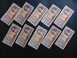 10 darab egymilliárd pengő bankjegy 1946 LOT !