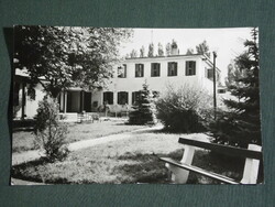 Postcard, Balatonboglár, száztótelep resort view detail, 1964